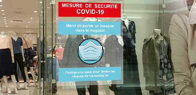 Signalétique autocollant spécial CORONAVIRUS