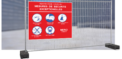 Affiches, Panneaux & Brochures d'informations COVID